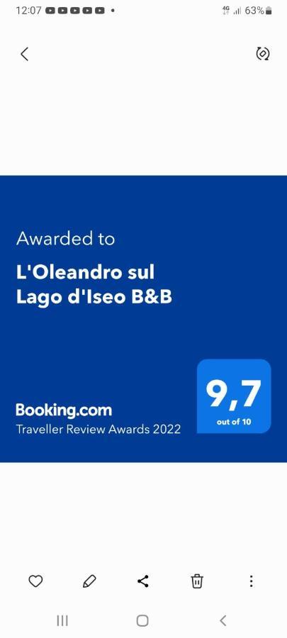 L'Oleandro Sul Lago D'Iseo B&B Sulzano Ngoại thất bức ảnh